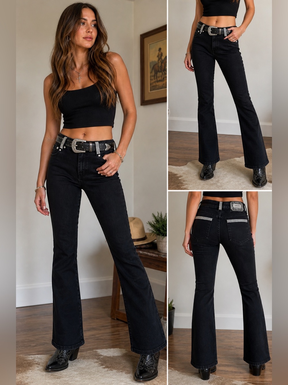 Lawman Slim Fit High Rise Flared Jeans